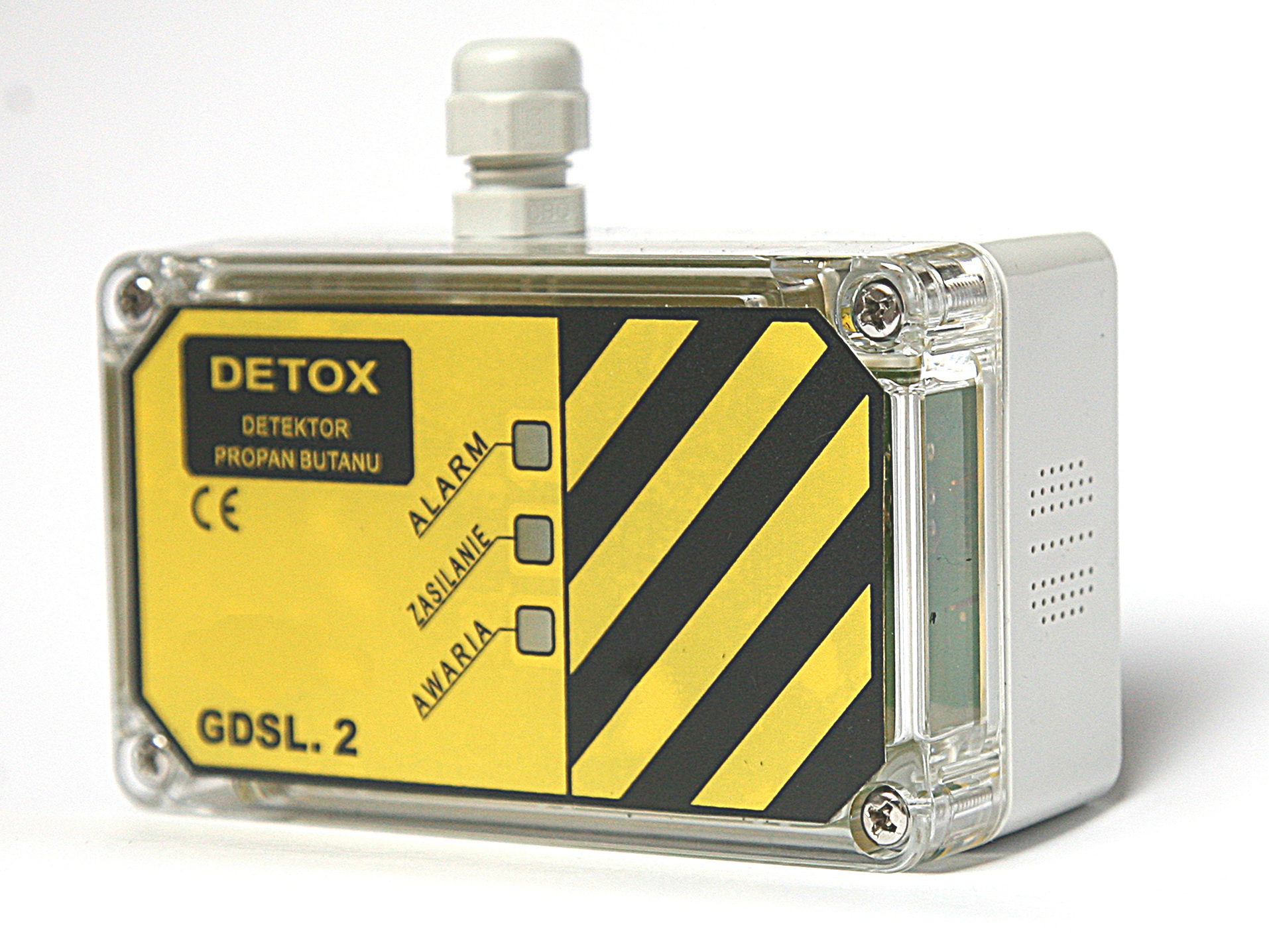 Głowica pomiarowa propan-butan LPG dwu/trzyprogowa, sensor półprzewodnikowy, współpraca z mikroprocesorowym detektorem gazu GDC.2